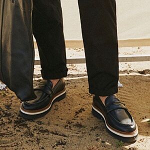 Men’s Triple stripe platform loafers